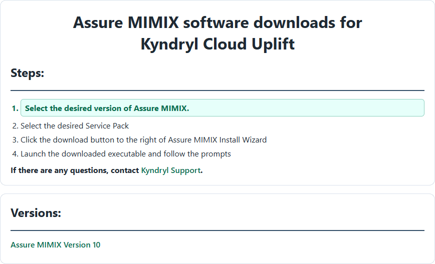 MIMIX installation