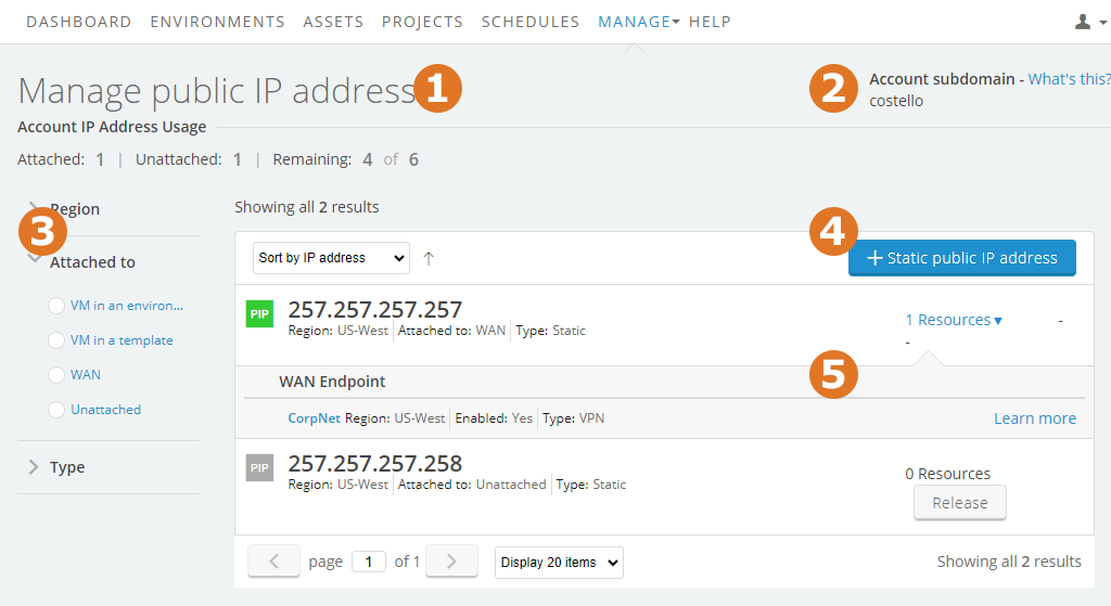 Managing Public Ip Addresses Skytap Help And Documentation