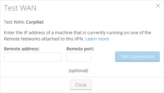 how to test vpn connection